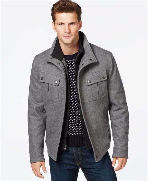 michael kors men's wool jacket